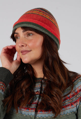 Stobo Beanie Hat in Harissa