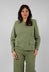 Anka Check Blouse in Small Green and Navy