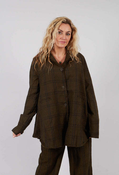 Relaxed Fit Jacket in Nut Brown