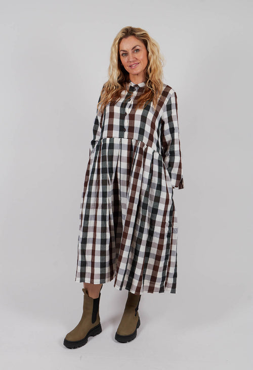 Button Up Dress in Country Check
