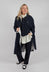 Mabel Coat in Navy Pinstripe