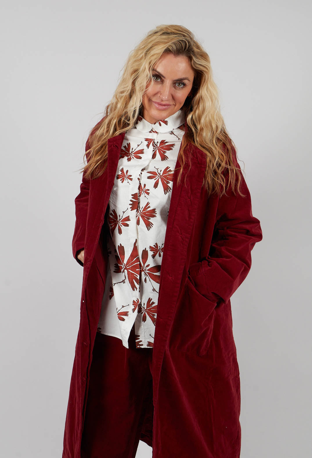 Melanie Coat in Henna