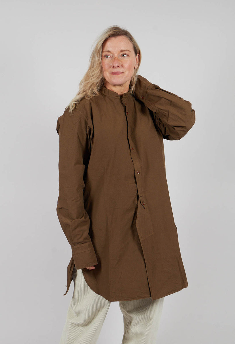 Hannoh Wessel Charles Shirt in Tobacco | Olivia May
