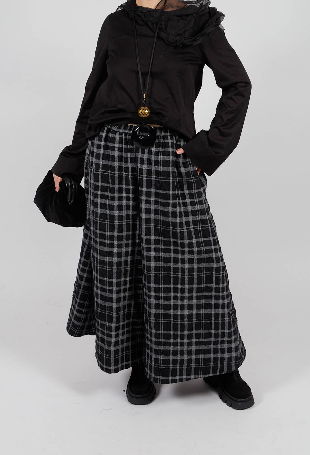 Pantskirt in Grey Check