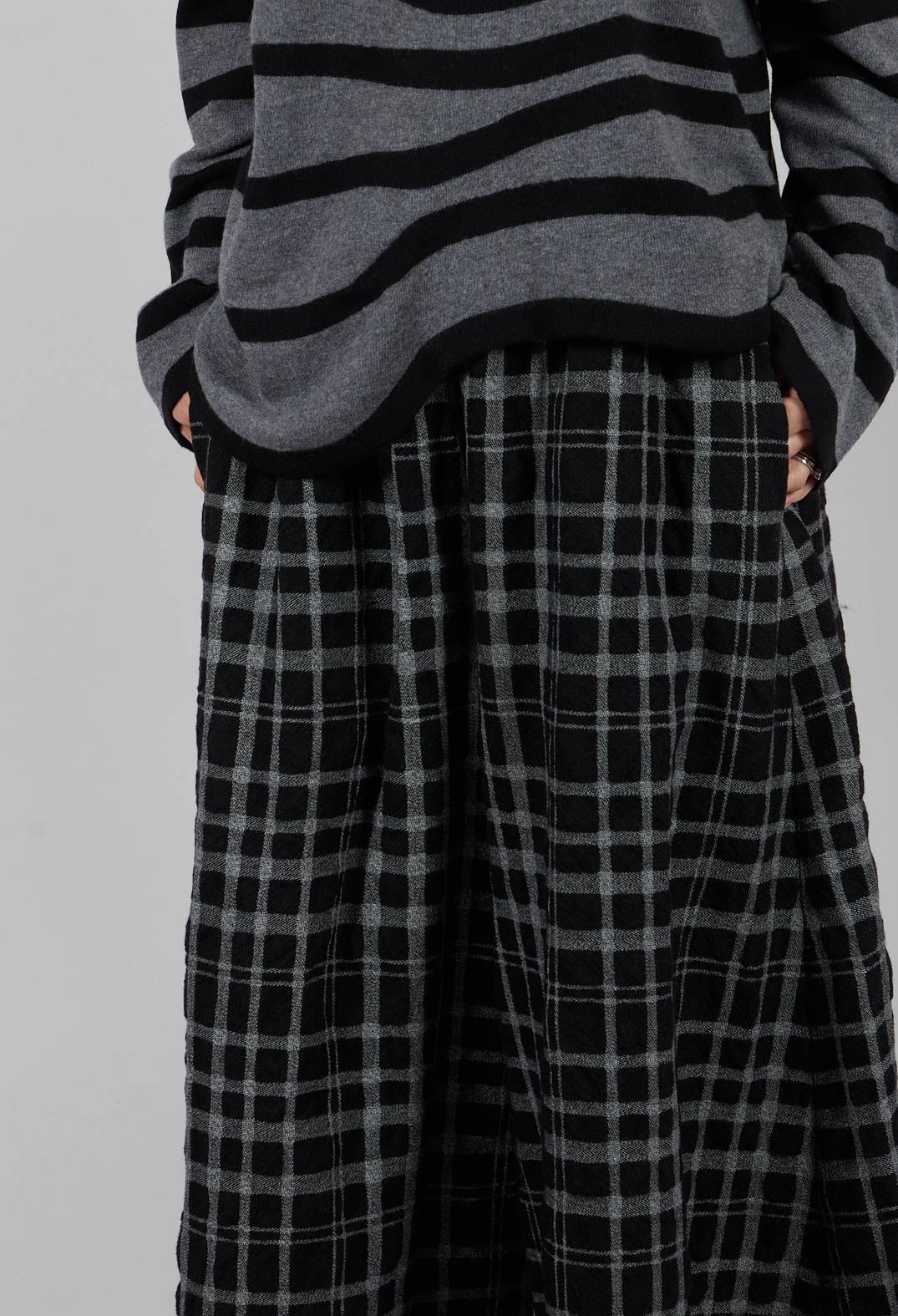 Pantskirt in Grey Check