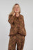 Clementine Jacket in Popeline Havane Fleure