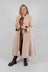 Ayden Coat in Velours Ras Rose