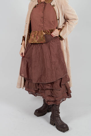 Madou Skirt in Organdy Bois de Rose