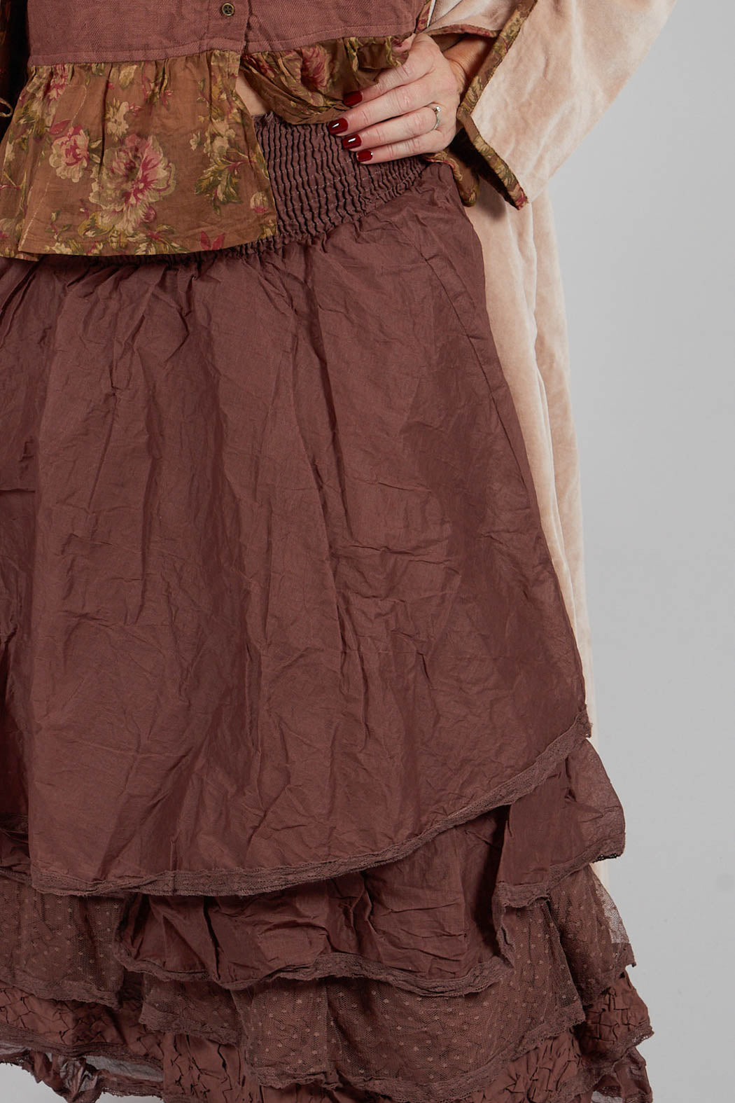 Madou Skirt in Organdy Bois de Rose