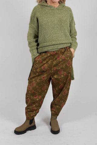 Gaston Trousers in Popeline Mousse Fleure