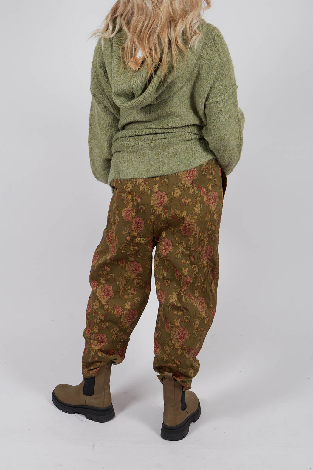 Gaston Trousers in Popeline Mousse Fleure