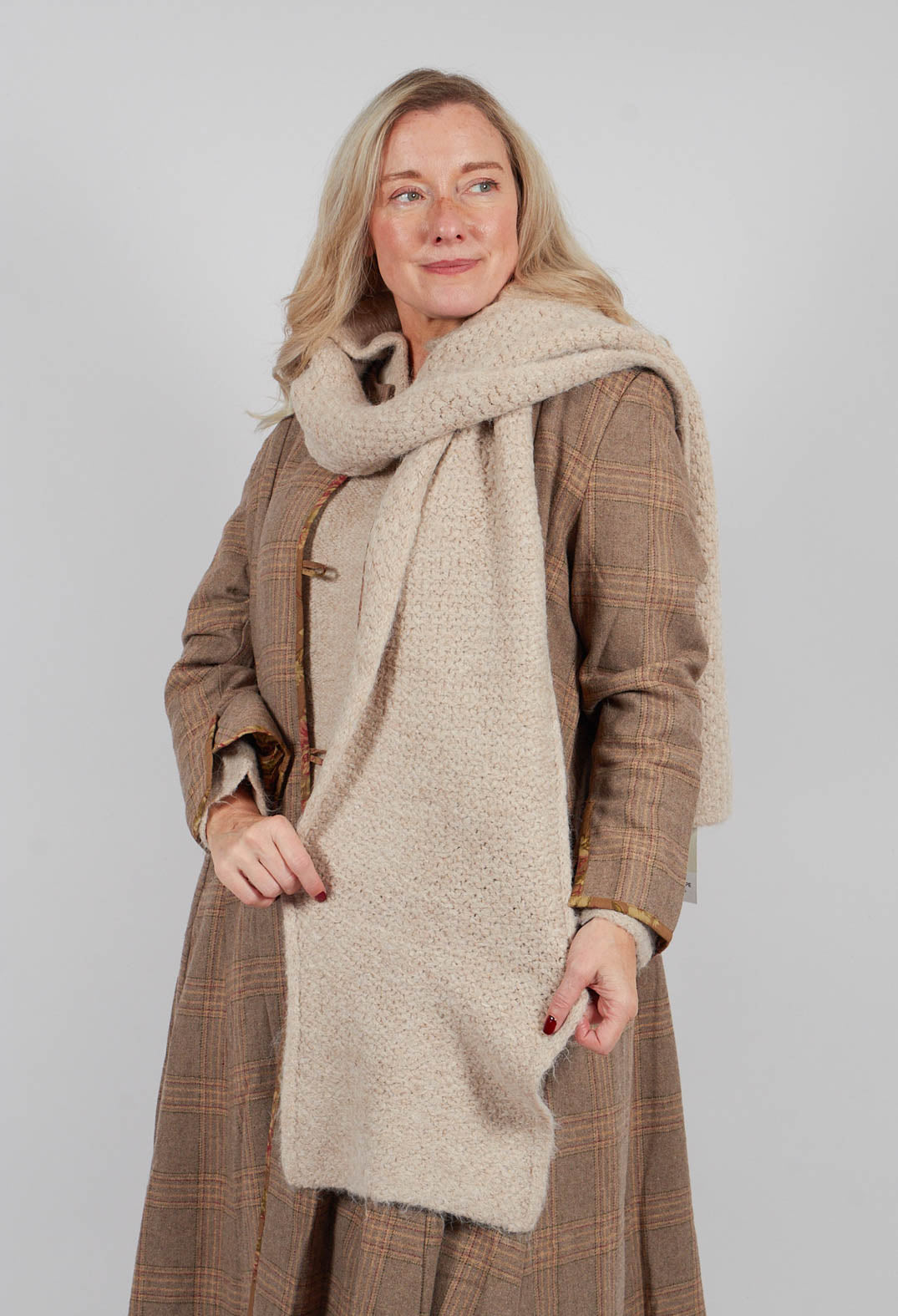 Echarpe Scarf in Laine Ecru