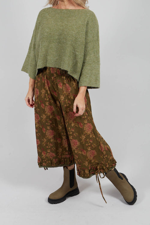 Robert Trousers in Coton Mousse Fleurs