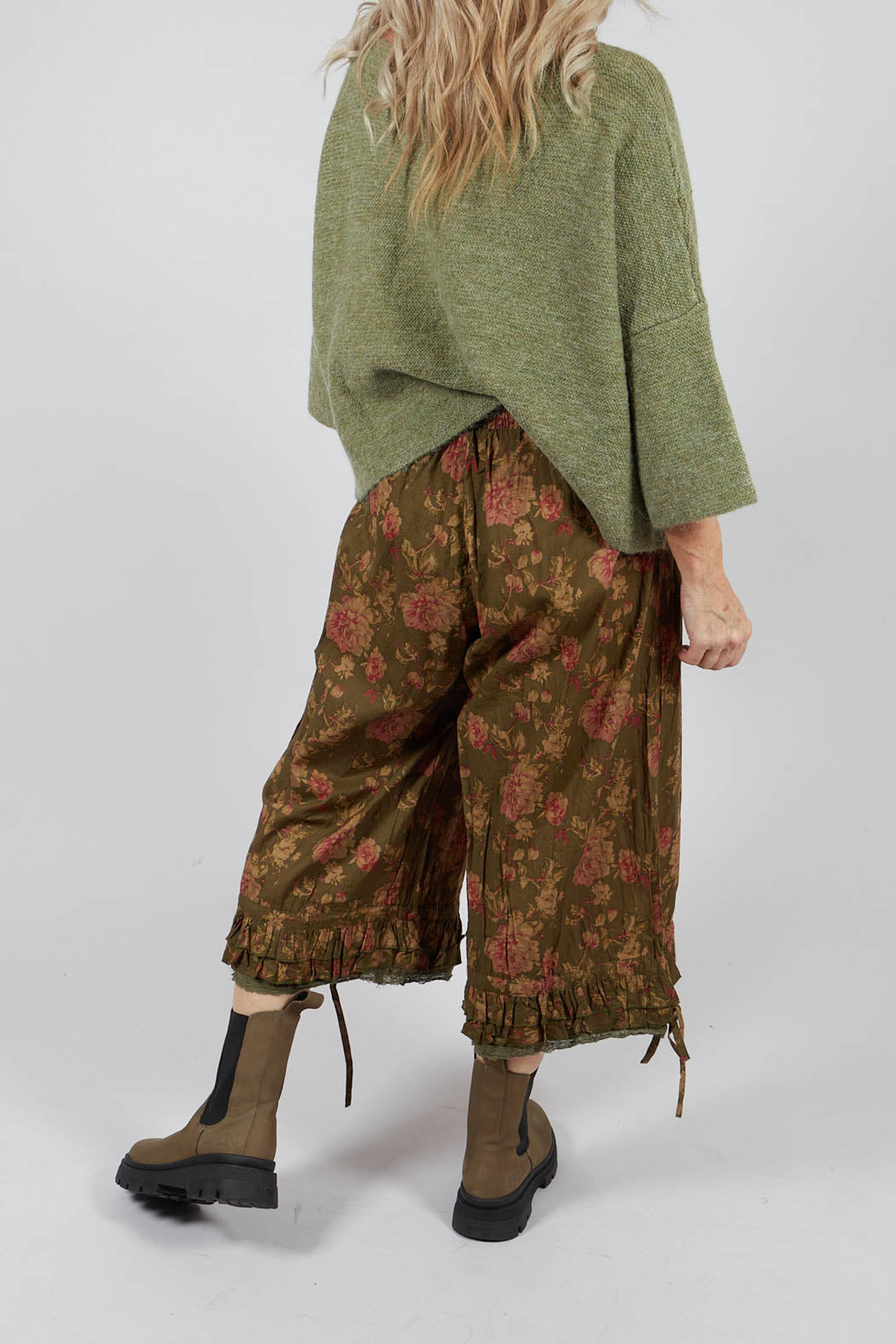 Robert Trousers in Coton Mousse Fleurs