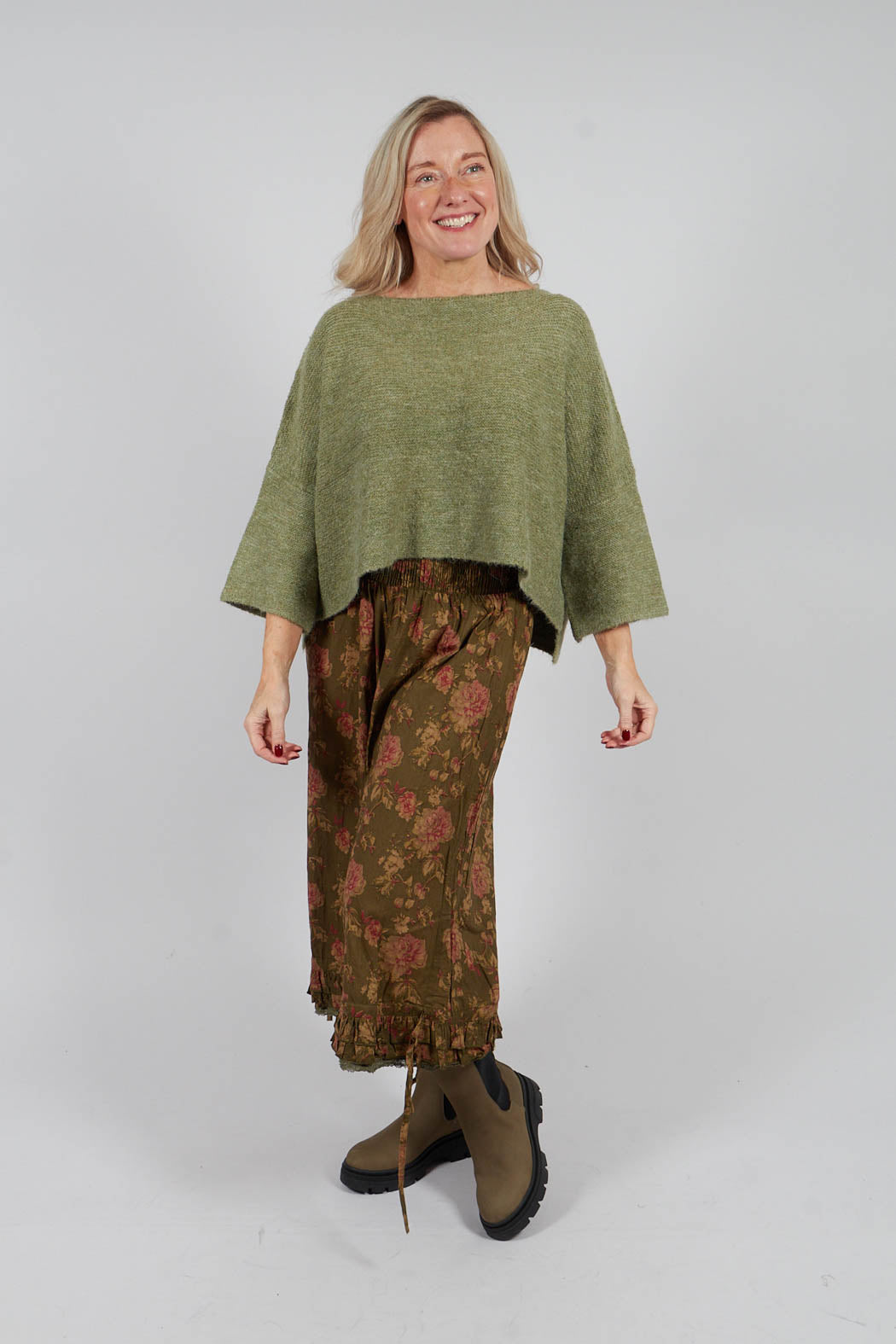 Robert Trousers in Coton Mousse Fleurs