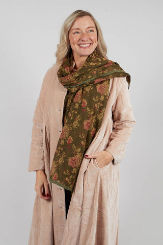 Pauline Scarf in Coton Mousse Fleurs