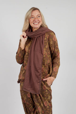 Pauline Scarf in Coton Bois de Rose