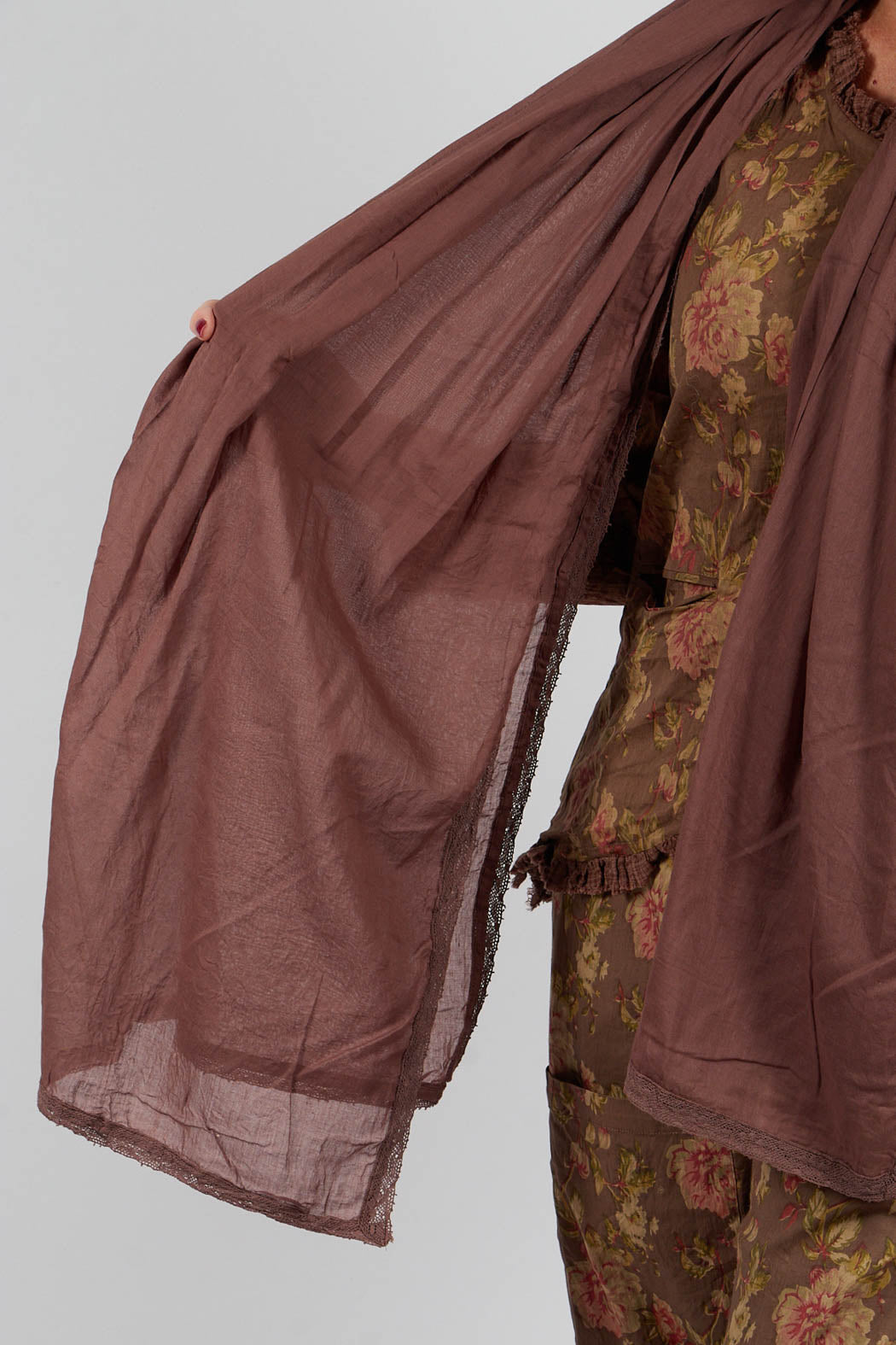 Pauline Scarf in Coton Bois de Rose