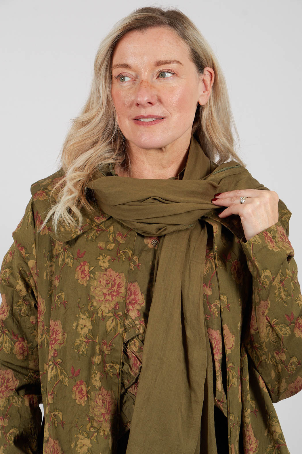 Pauline Scarf in Coton Mousse