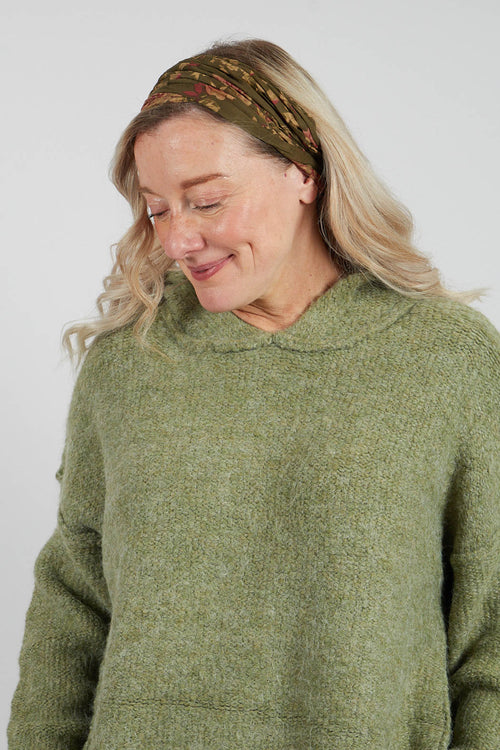 Bandeau Headband in Coton Mousse Fleurs