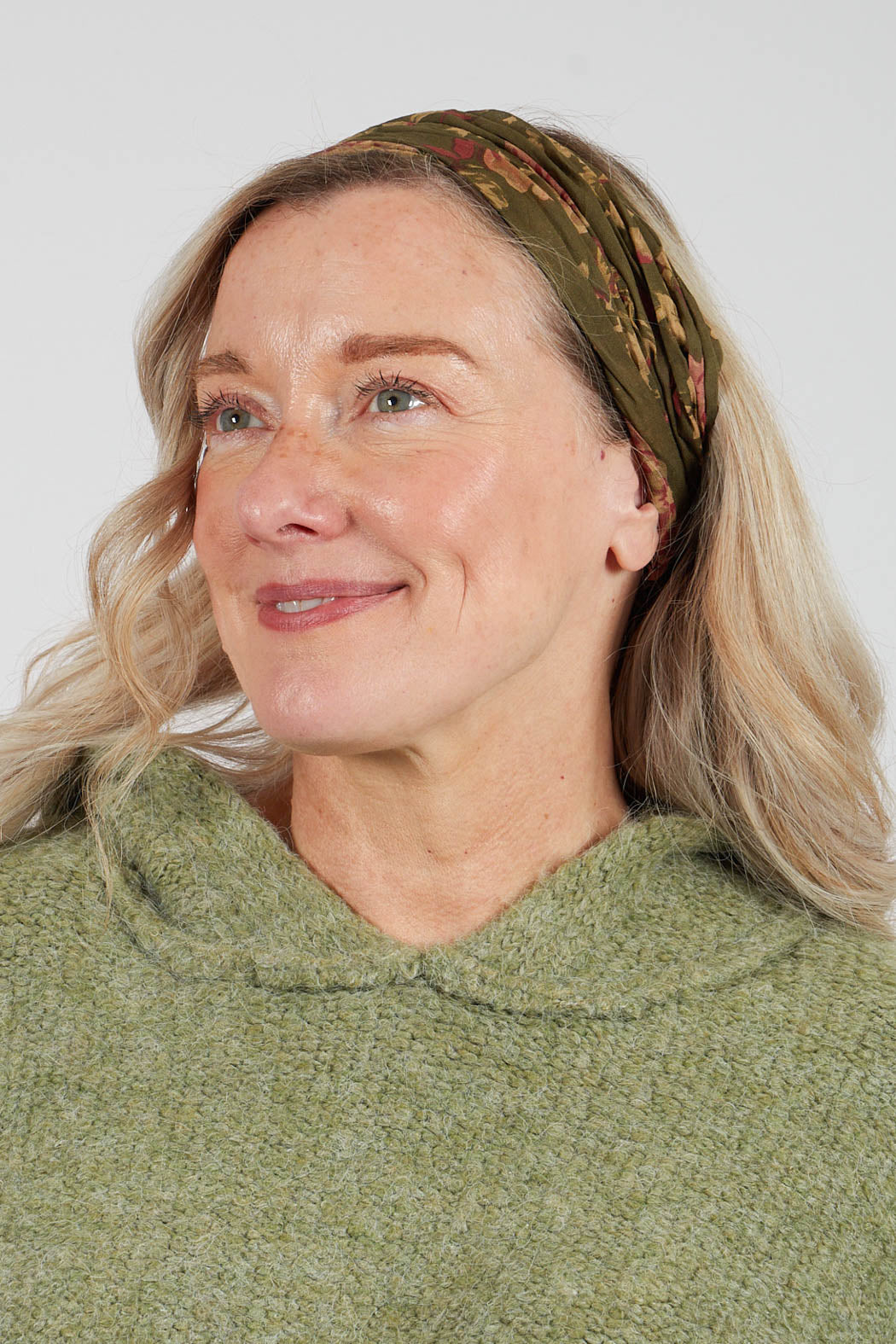 Bandeau Headband in Coton Mousse Fleurs