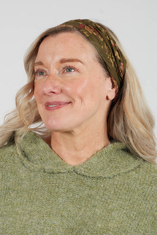 Bandeau Headband in Coton Mousse Fleurs