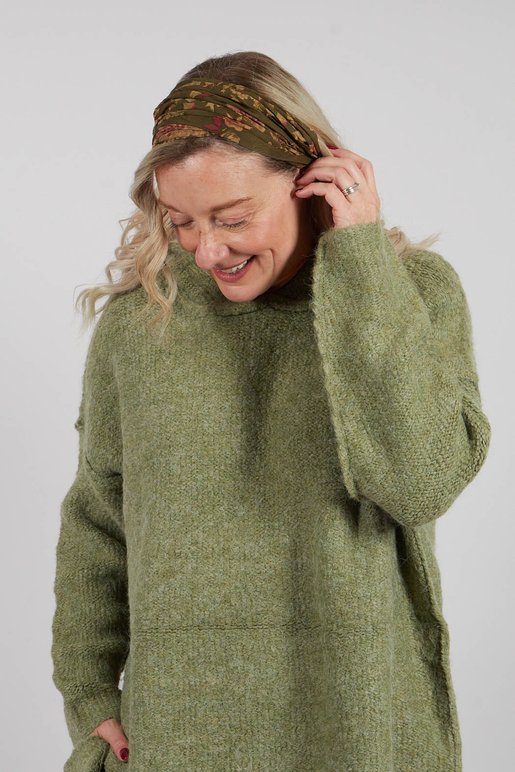 Bandeau Headband in Coton Mousse Fleurs