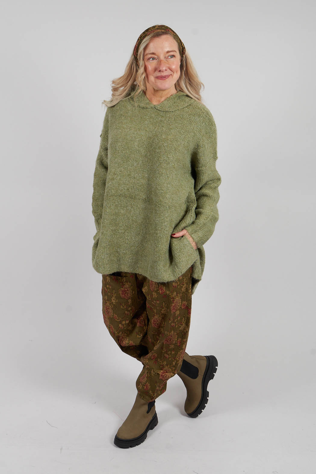 Bandeau Headband in Coton Mousse Fleurs