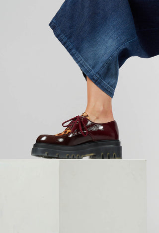 Yolai Lace Up Shoes in Leopard and Chocolate