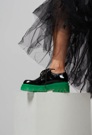 Yolai Lace Up Shoes in Black