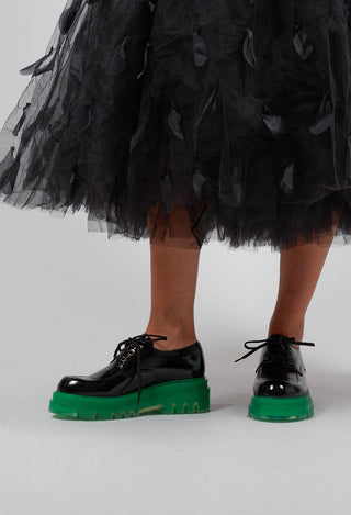 Yolai Lace Up Shoes in Black