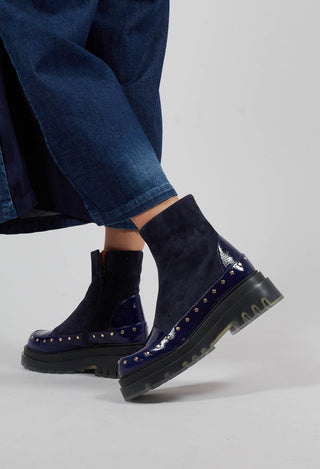 Yoki Ankle Boots in Navy