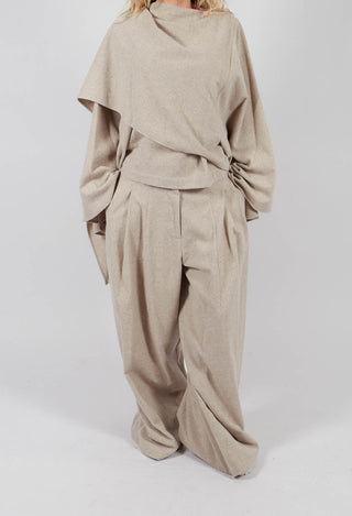 Wide Leg Trousers in Lana