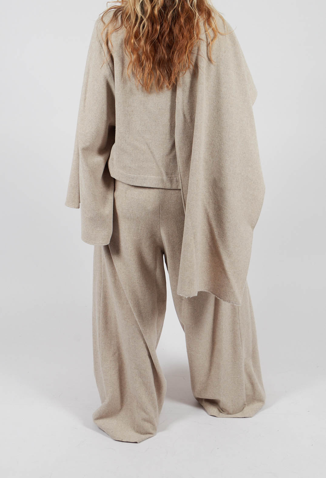 Wide Leg Trousers in Lana