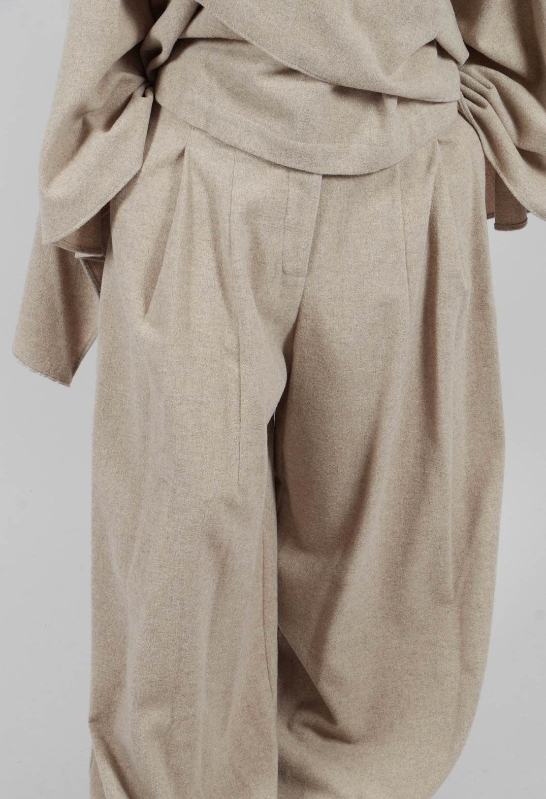 Wide Leg Trousers in Lana