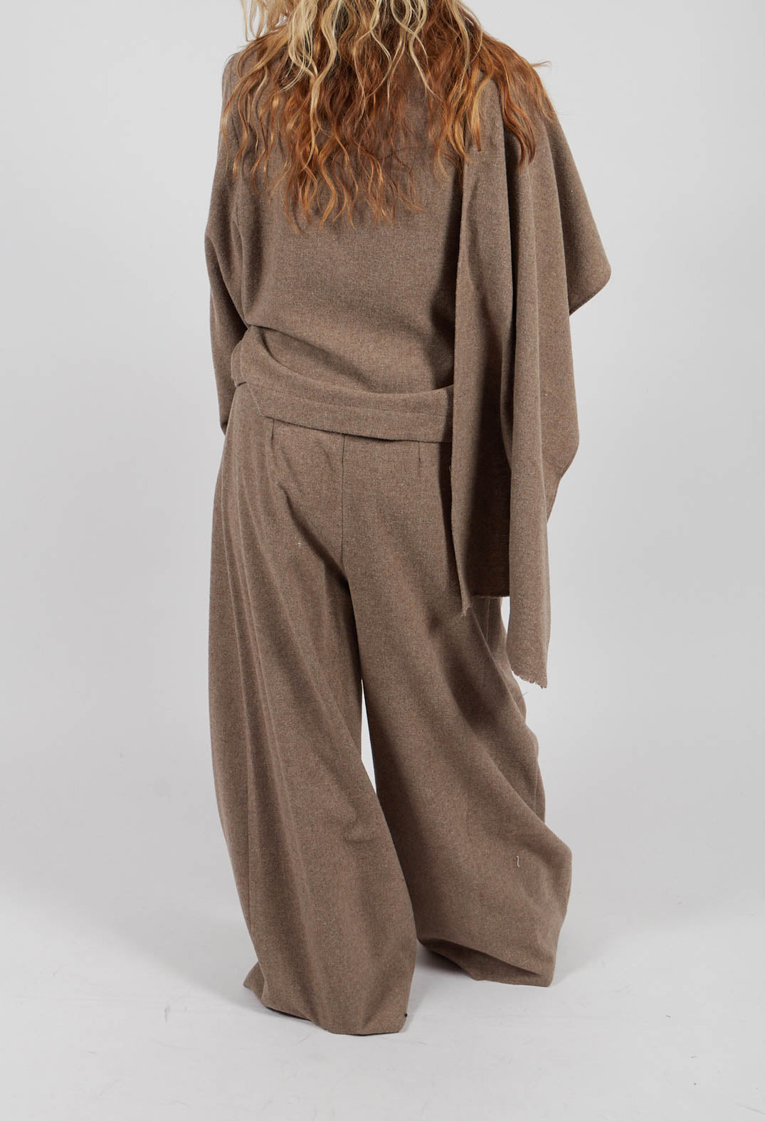 High Waist Trousers in Mud