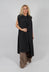 Back Neckline Dress in Carbone