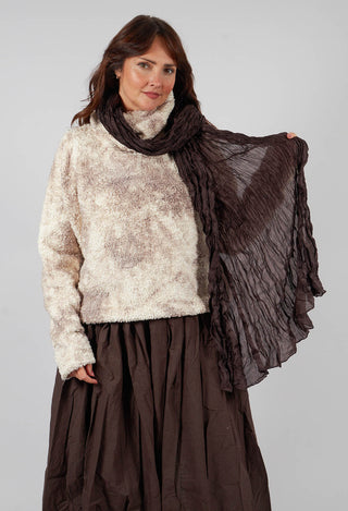 Riesencras scarf in Choco