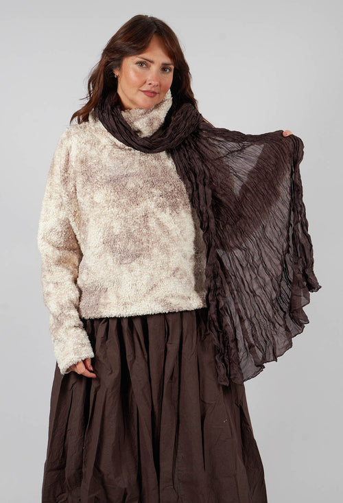 Riesencras scarf in Choco