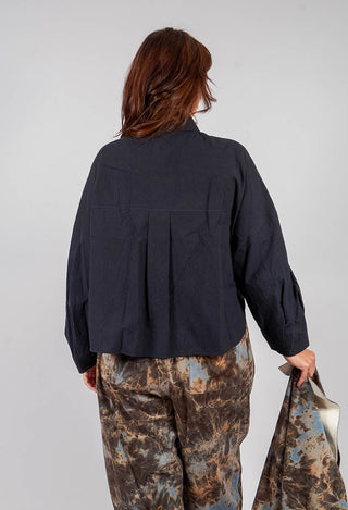 Drop Shoulder Shirt in Black