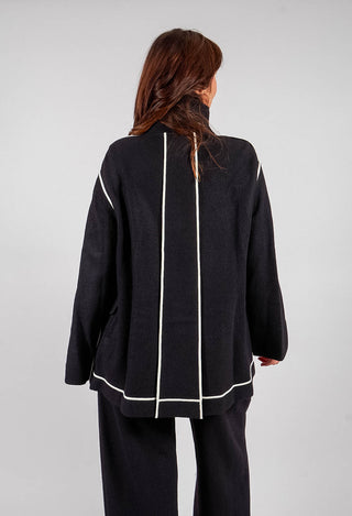 Funnel Neck Jacket in Black