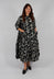 Flowerbomb Long Dress in Black