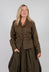 Collarless Blouse in Kaki