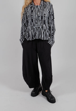 Wide Leg Trousers in Black