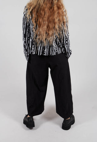 Wide Leg Trousers in Black