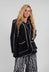Contrast Detail Jacket in Black and White