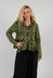 Cropped Jacket in Black and Lime