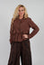 Cropped Jacket in Brown