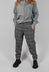 Geisha Long Trousers in Black and Garnet