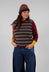 Stobo Stripe Reversible Sweater in Harissa